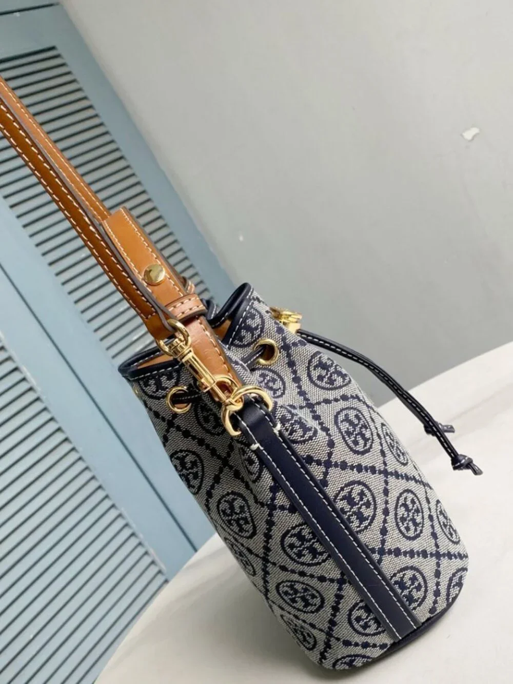 Tory Burch T Monogram Mini Buckey Bag